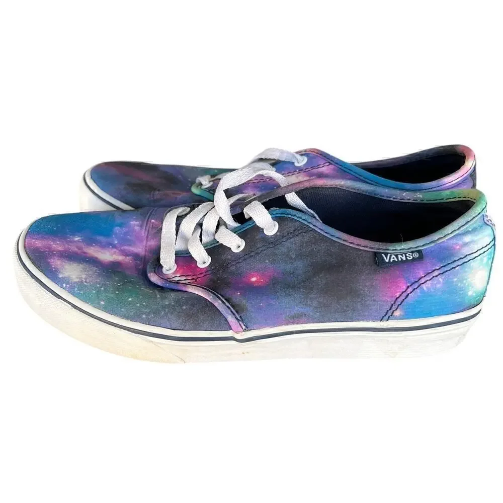 Vans Galaxy Off The Wall Size 5 Pink Purple Blue Green